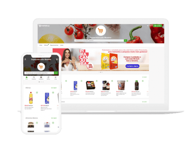 Instabuy - Plataforma de e-commerce e aplicativo para supermercados, hortifruti e orgânico