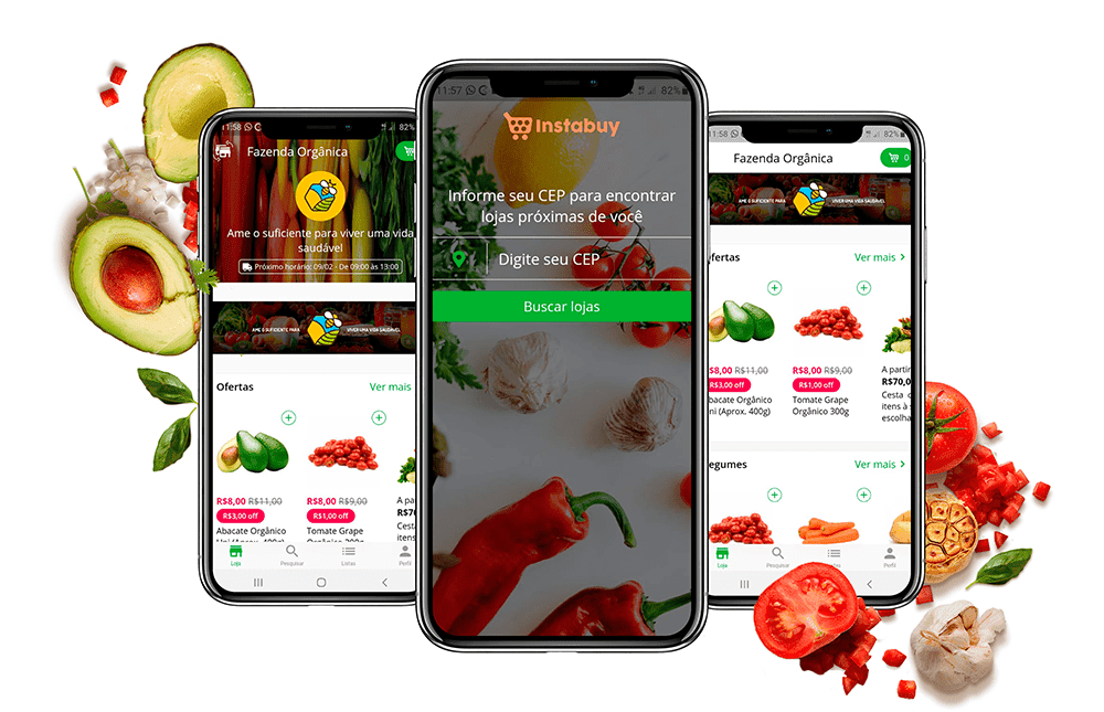 Instabuy - Plataforma de e-commerce e aplicativo para supermercados, hortifruti e orgânico