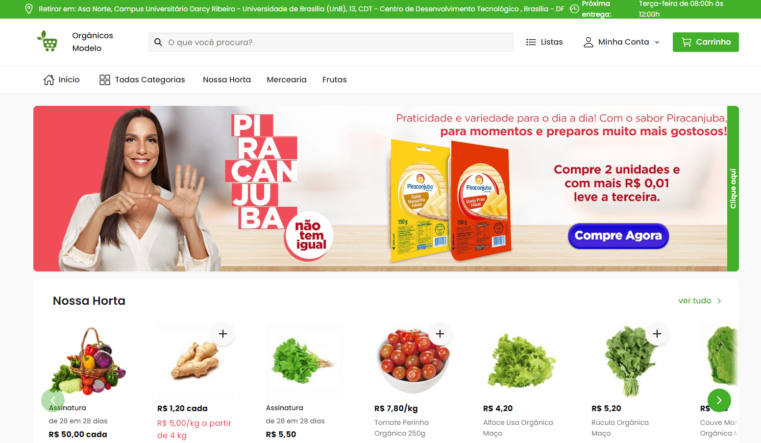 Já no e-commerce, é possível utilizar algumas comunicações mais diretas como notificações push, e alguns banners exclusi