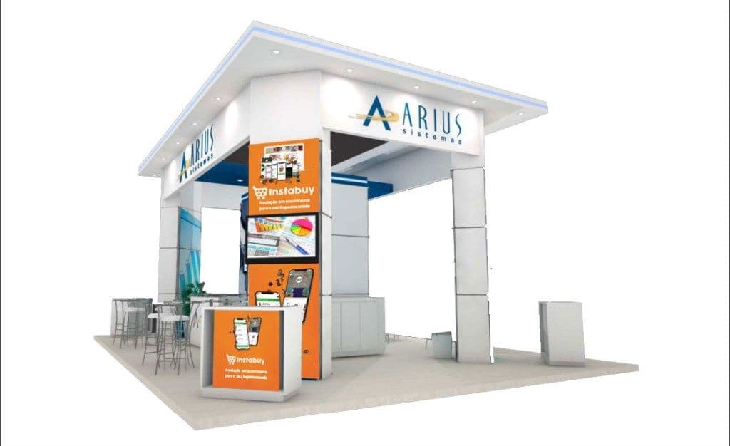 Stand da Instabuy na Feira Super Mix 2021